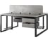 Стол офисный Kobor O1/2-160/140 black/chicago 216689 3