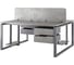 Стол офисный Kobor O1/2-160/160 graphite/chicago 216800 3