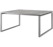 Стол офисный Kobor O1/2-180/120 aluminum/chicago 216891