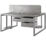Стол офисный Kobor O1/2-160/160 aluminum/chicago 216904 3