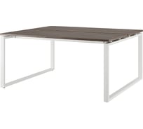 Стол офисный Kobor O1/2-180/160 white/charlston 217072