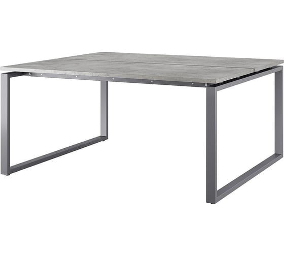 Стол офисный Kobor O1/2-160/120 graphite/chicago 216786