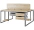 Стол офисный Kobor O1/2-160/120 aluminum/natural 216932 3