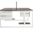 Стол офисный Kobor O1/2-160/120 white/charlston 217057 5