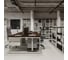 Стол офисный Kobor O1/2-160/120 white/charlston 217057 9