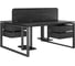Стол офисный Kobor O1/2-160/160 black/wood 216717 4