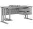 Стол офисный Kobor L1-120/70 aluminum/chicago 211903 3