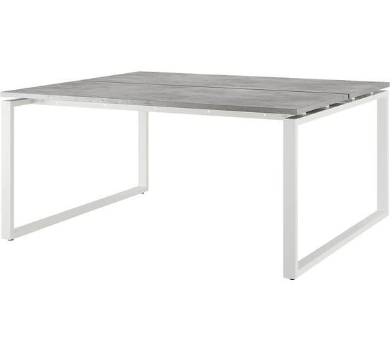 Стол офисный Kobor O1/2-120/120 white/chicago 216992