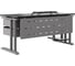 Стол офисный Kobor L1-180/60 aluminum/wood 211920 5