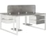 Стол офисный Kobor O1/2-160/140 white/chicago 217001 4