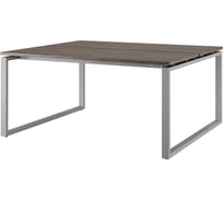 Стол офисный Kobor O1/2-80/120 aluminum/charlston 216949