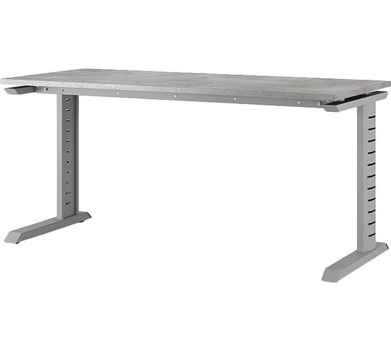 Стол офисный Kobor L2-140/60 aluminum/chicago 212313