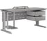 Стол офисный Kobor L2-140/60 aluminum/chicago 212313 3