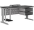 Стол офисный Kobor L2-140/60 aluminum/wood 212334 3