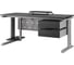 Стол офисный Kobor L2-140/60 aluminum/wood 212334 4