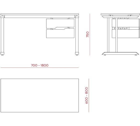 Стол офисный Kobor O1-180/70 white/wood 213279