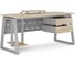 Стол компьютерный Kobor KTR-160/70 aluminum/natural 254027 2