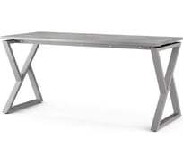 Стол офисный Kobor W-180/80 aluminum/chicago 211497