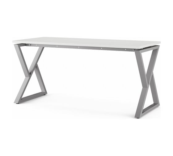 Стол офисный Kobor W-140/80 aluminum/premium 211474