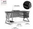 Стол офисный Kobor W-140/80 aluminum/wood 211516 2