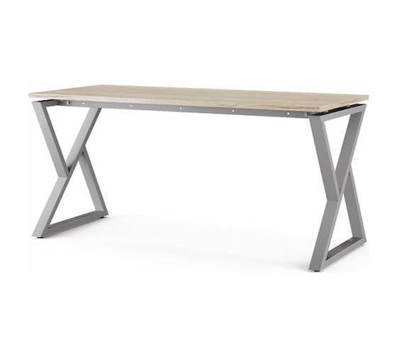 Стол офисный Kobor W-140/60 aluminum/natural 211523