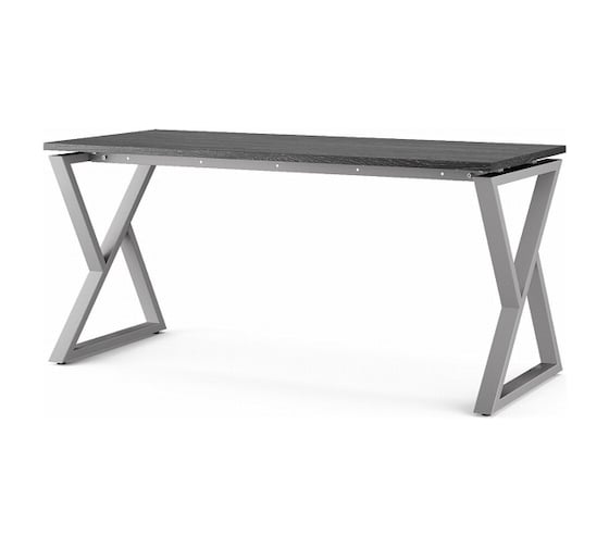 Стол офисный Kobor W-100/70 aluminum/wood 211507
