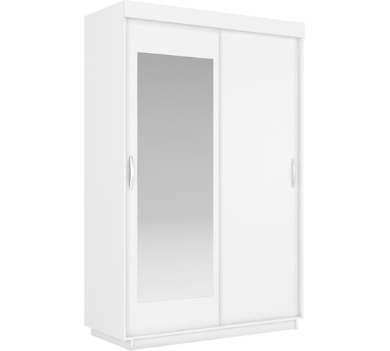 Шкаф-купе Е1 Lite 2-х дверный, 1400х2120х595, Белый снег 26 280-1 1