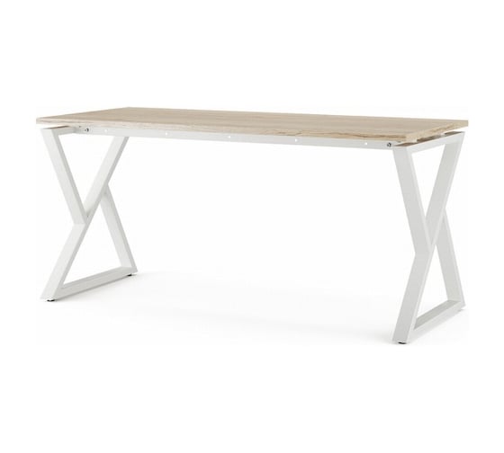Стол офисный Kobor W-160/80 white/natural 211642