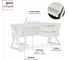 Стол офисный Kobor W-80/80 white/premium 211575 2