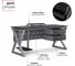 Стол офисный Kobor W-140/80 graphite/wood 211412 2