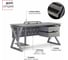 Стол офисный Kobor W-140/80 graphite/chicago 211391 2