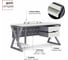 Стол офисный Kobor W-140/60 graphite/premium 211356 2