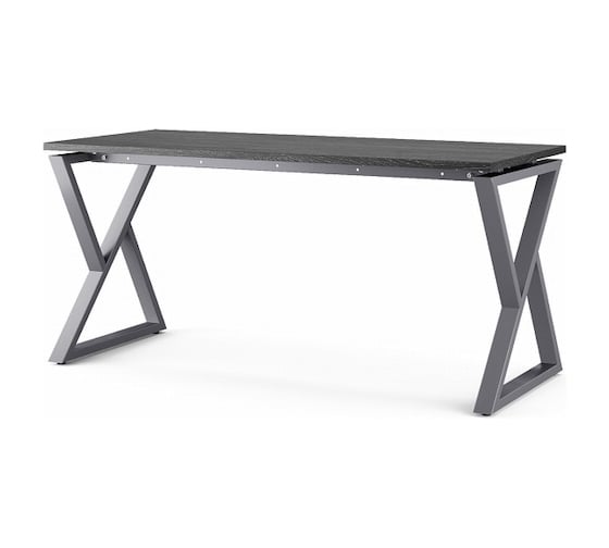 Стол офисный Kobor W-100/70 graphite/wood 211403