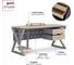 Стол офисный Kobor W-140/60 graphite/natural 211419 2