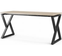 Стол офисный Kobor W-180/80 black/natural 211331