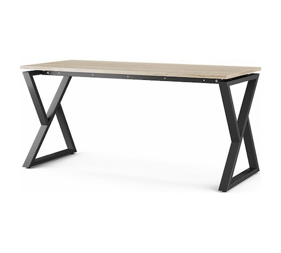 Стол офисный Kobor W-180/80 black/natural 211331