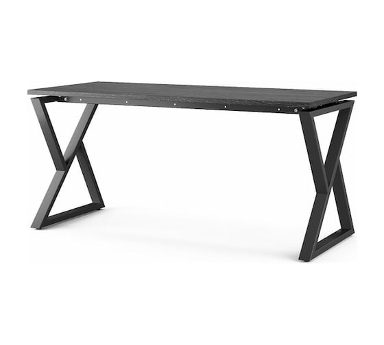 Стол офисный Kobor W-180/70 black/wood 211303