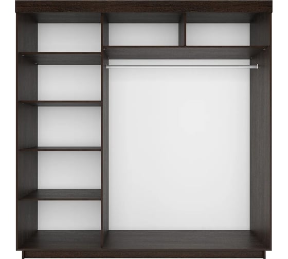 Шкаф-купе Е1 Lite 3-х дверный, 1800х2120х595, Венге 26 283-2