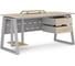 Стол компьютерный Kobor KTR-160/80 aluminum/natural 254034 3