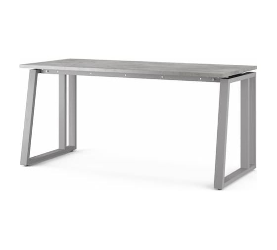 Стол офисный Kobor TS2-120/60 aluminum/chicago 215640