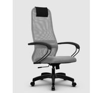 Кресло МЕТТА SU-B-8 подлокотники 100, основание 001, светло-серый z308967132