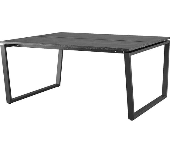 Стол офисный Kobor OTR/2-120/140 black/wood 217540