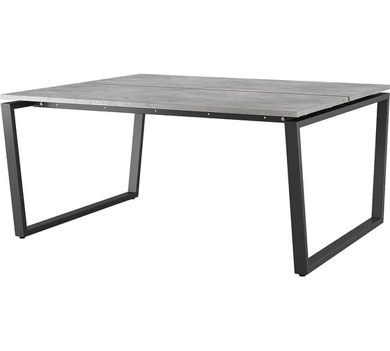 Стол офисный Kobor OTR/2-160/120 black/chicago 217514