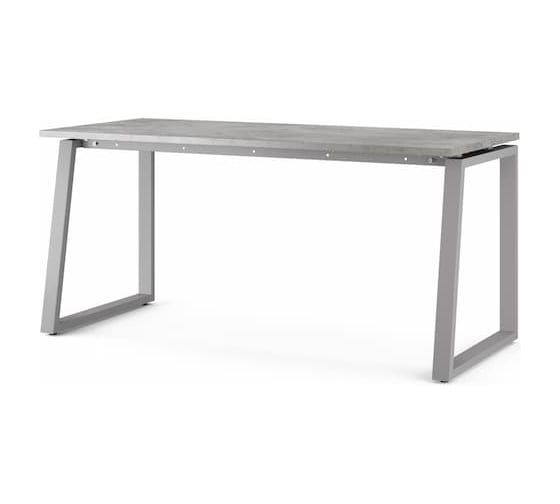 Стол офисный Kobor TS1-80/70 aluminum/chicago 215229