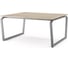 Стол офисный Kobor TB/2-180/160 aluminum/natural 218195 1