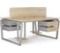 Стол офисный Kobor TB/2-180/160 aluminum/natural 218195 3