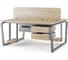 Стол офисный Kobor TB/2-180/160 aluminum/natural 218195 4