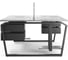 Стол офисный Kobor TB/2-160/120 black/chicago 217930 3