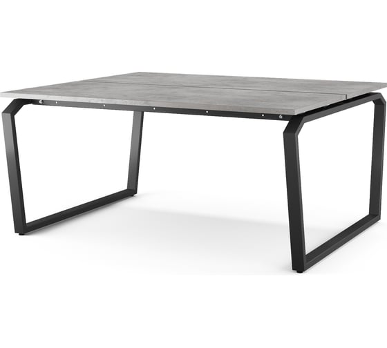 Стол офисный Kobor TB/2-120/160 black/chicago 217942