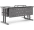 Стол компьютерный Kobor KT-120/70 aluminum/chicago 252735 4